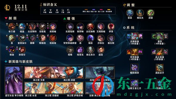 英雄聯(lián)盟12.11版本更新公告-LOL6月9日12.11更新內(nèi)容大全