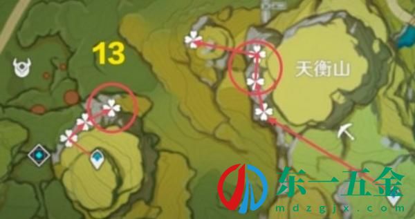 原神琉璃袋在哪采集最多?原神琉璃袋采集地點圖片分布位置6